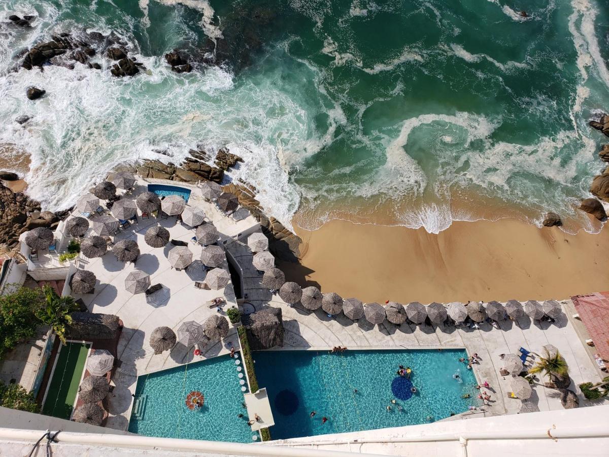 Hotel Torres Gemelas Vista Al Mar A Pie De Playa Acapulco Zewnętrze zdjęcie